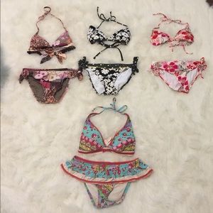Four bikini bathing suit sets